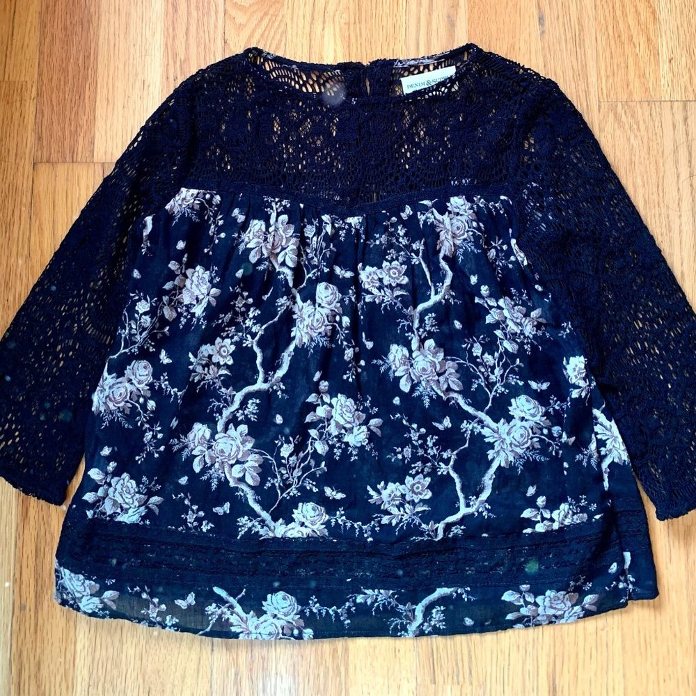 SALE! R. Lauren Cotton  Lace Blouse New